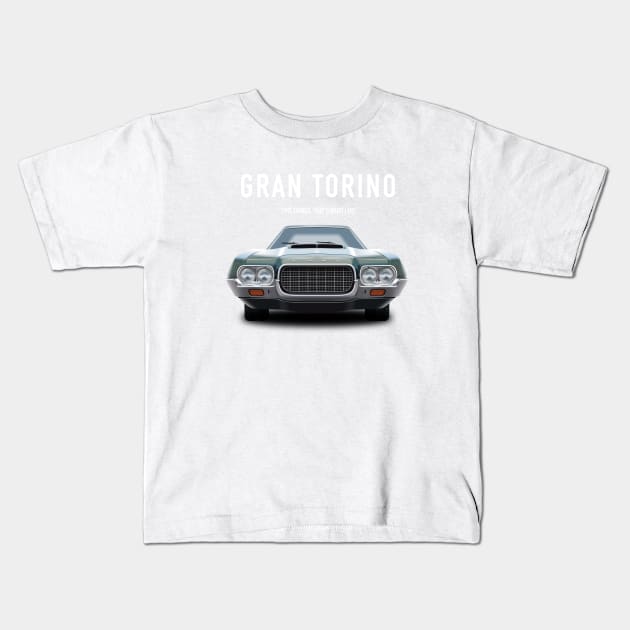 Gran Torino - Alternative Movie Poster Kids T-Shirt by MoviePosterBoy